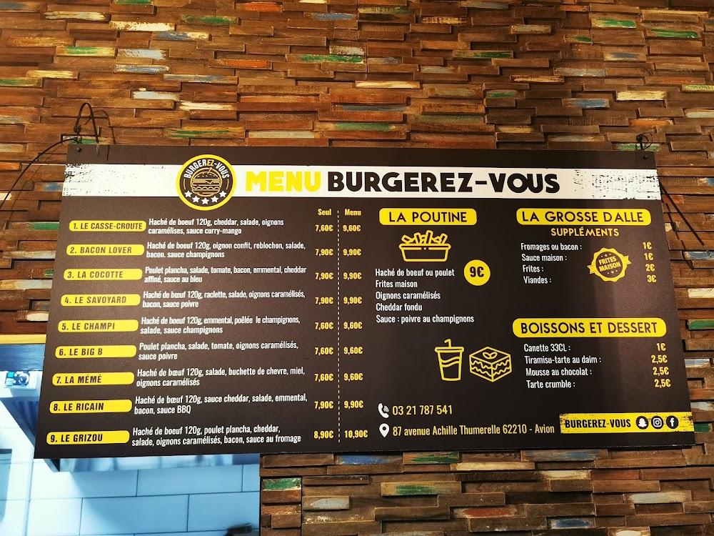 Burgerez-vous Avion - Menu Image 1
