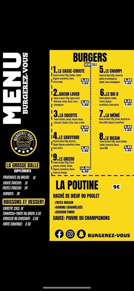 Burgerez-vous Avion - Menu Image 2