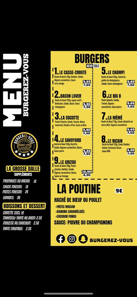 Burgerez-vous Avion - Menu Image 3